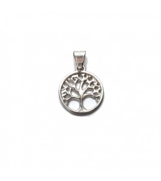 PE001582 Genuine Sterling Silver Pendant Charm Tree of Life Hallmarked Solid 925 Handmade